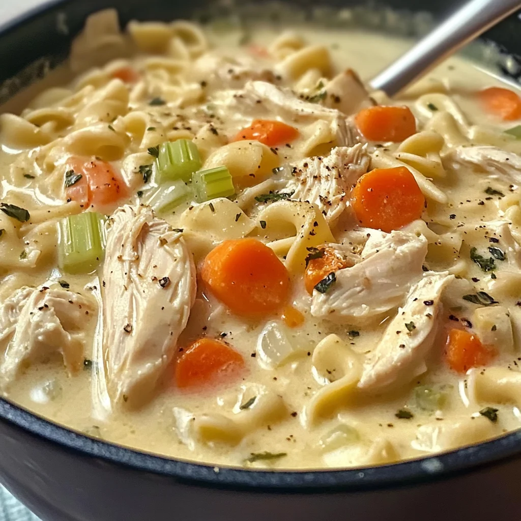 Creamy Chicken Noodle Soup