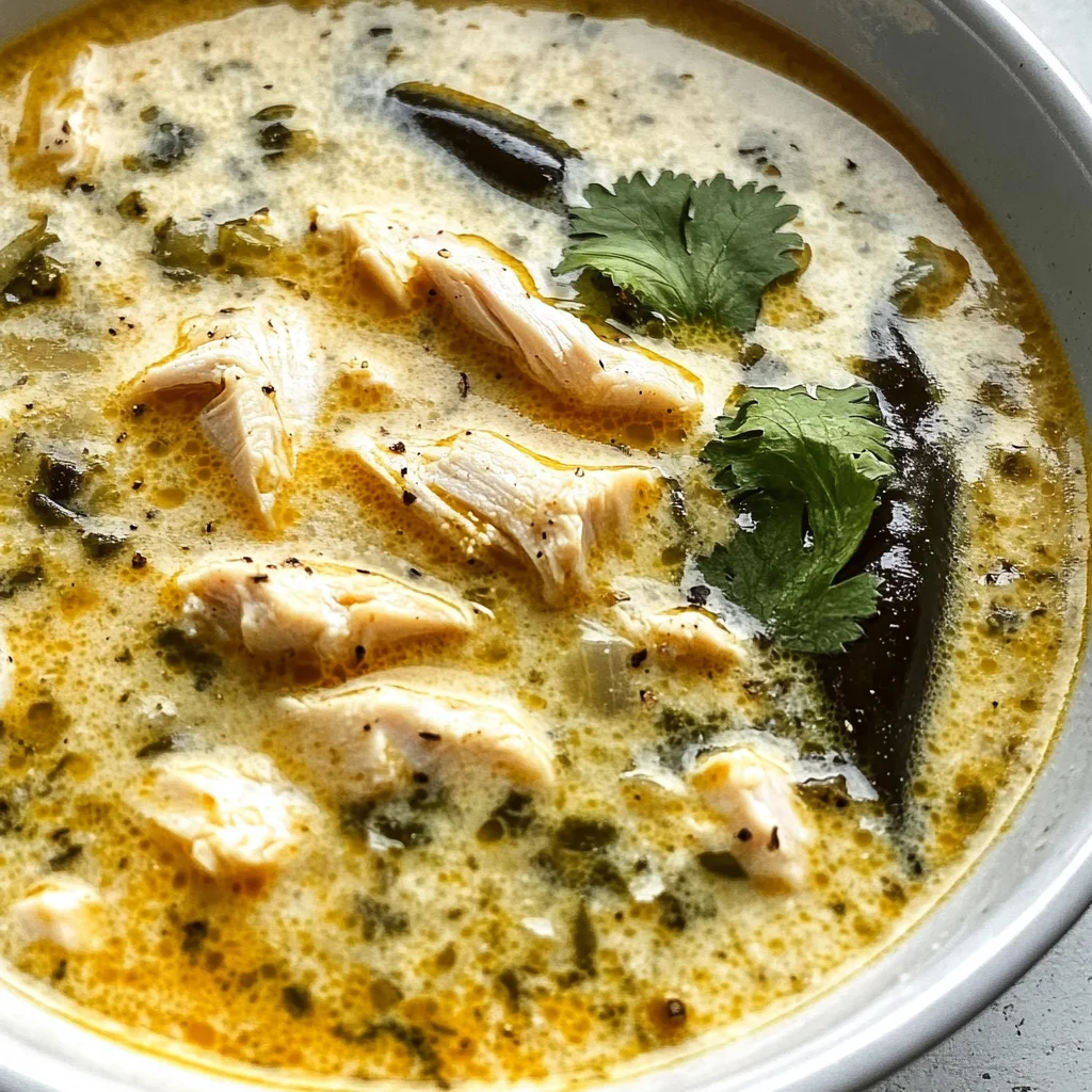 Creamy Chicken Poblano Soup: A Warm Embrace in a Bowl