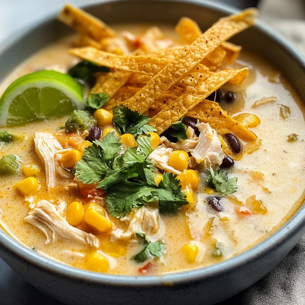 Creamy Chicken Tortilla Soup
