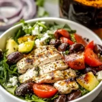 Easy Greek Salad with Chicken