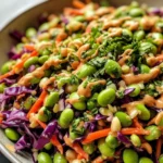 Edamame Salad with Peanut Sauce