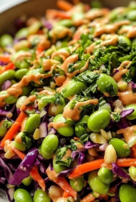 Edamame Salad with Peanut Sauce