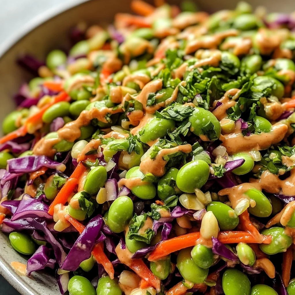 Edamame Salad with Peanut Sauce