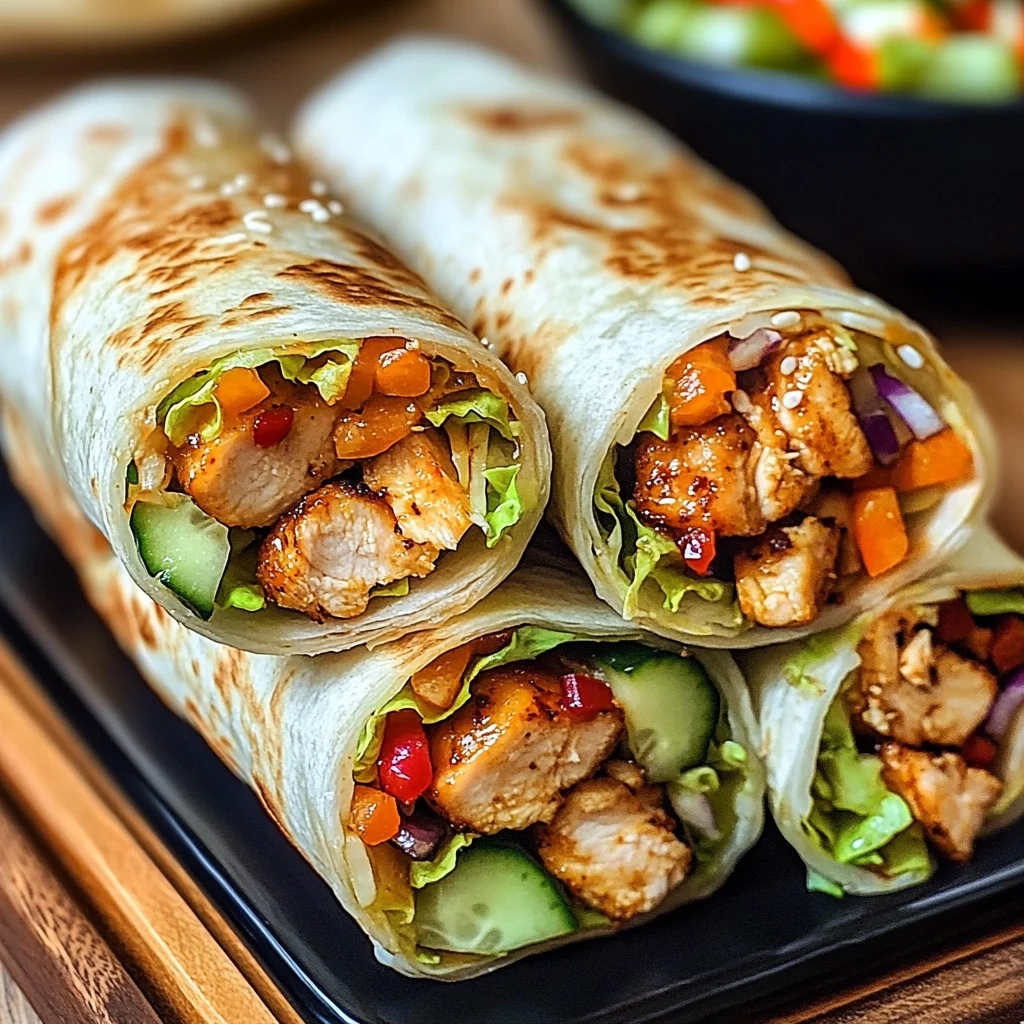 Firecracker Chicken Wraps