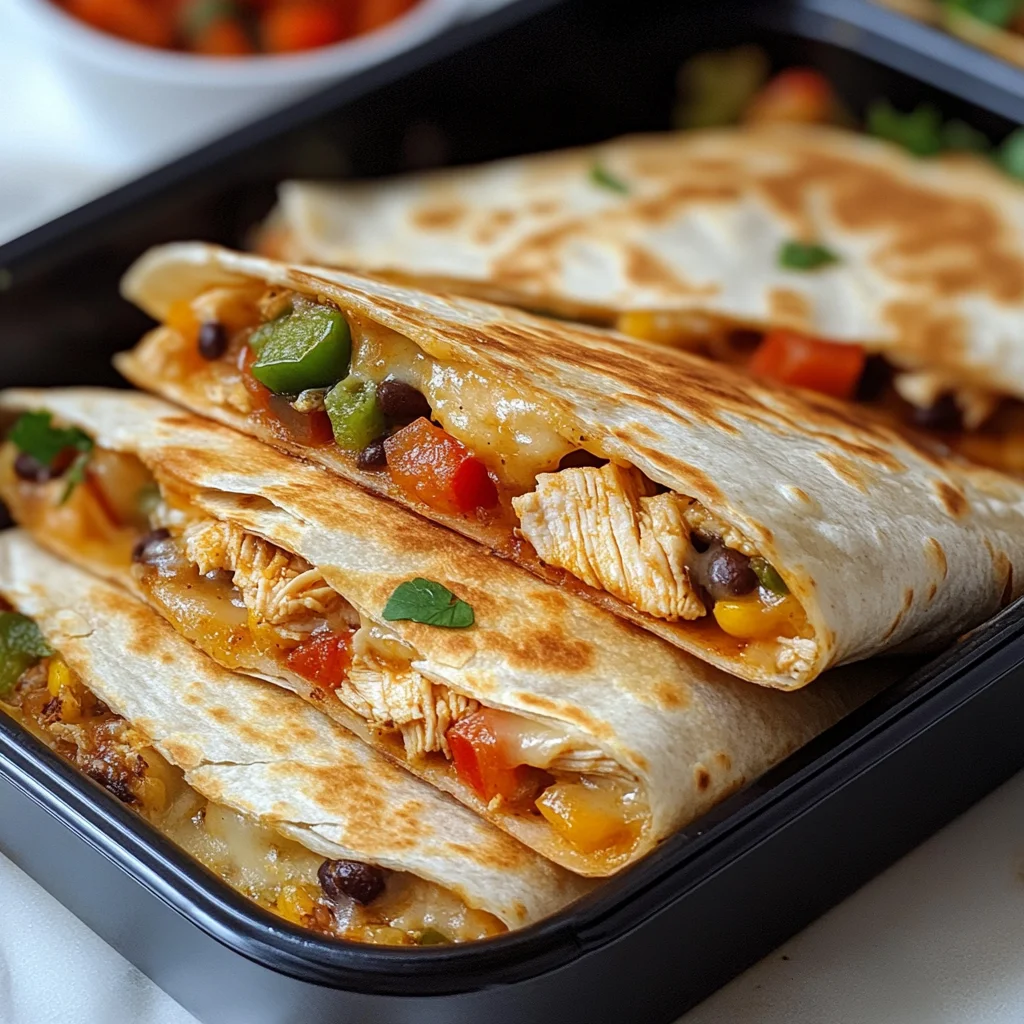 Healthy Baked Chicken Quesadilla