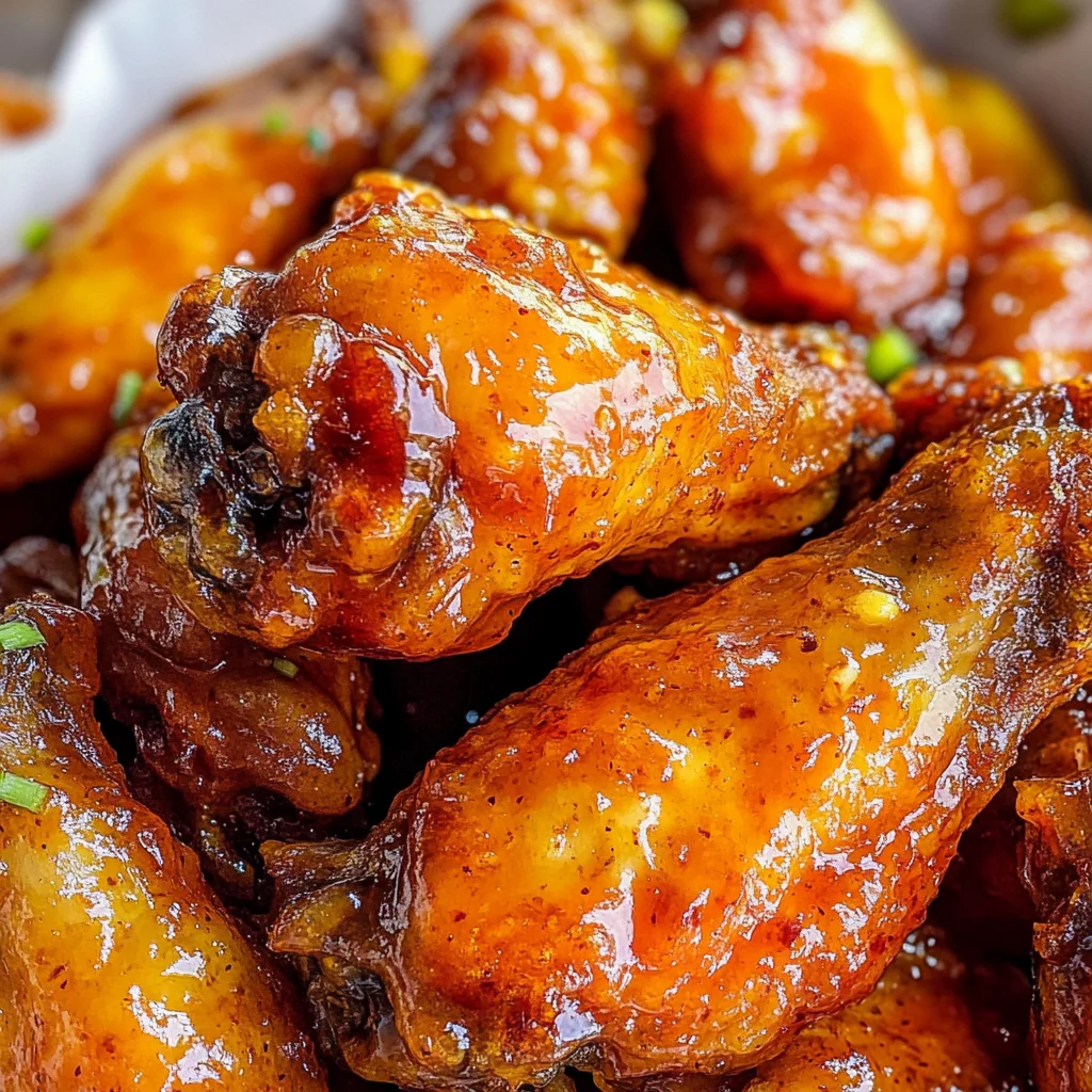 Hot Honey Peach Wings