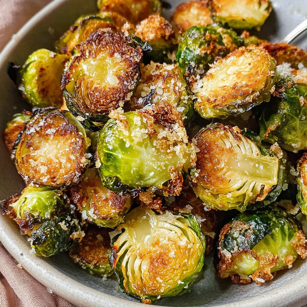 Irresistibly Crispy Garlic Parmesan Brussels Sprouts You’ll Love