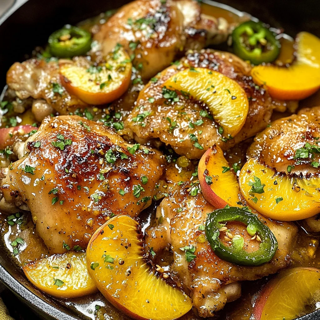 Jalapeno Peach Chicken