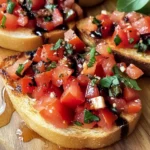 Juicy Bruschetta with Balsamic Glaze