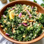 Kale Quinoa Salad - With Lemon Dressing