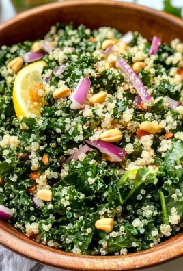 Kale Quinoa Salad - With Lemon Dressing