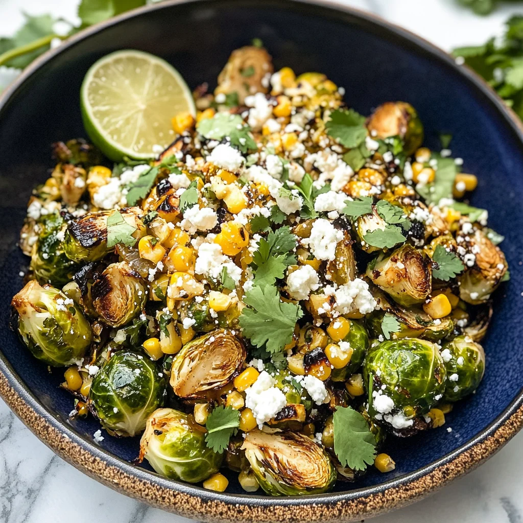 Mexican Street Corn Brussels Sprouts: A Flavorful Twist on a Classic Dish