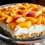 Peach Pretzel Salad Dessert