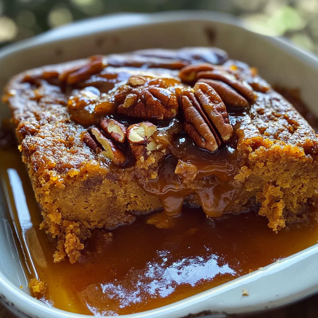 Pumpkin Pecan Cobbler