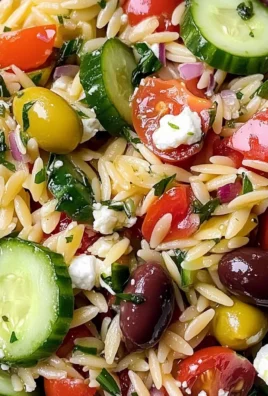 Quick Mediterranean Orzo Pasta Salad - Homefoodkitchen
