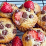 STRAWBERRY CHOCOLATE CHIP MUFFINS