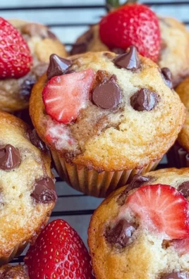STRAWBERRY CHOCOLATE CHIP MUFFINS