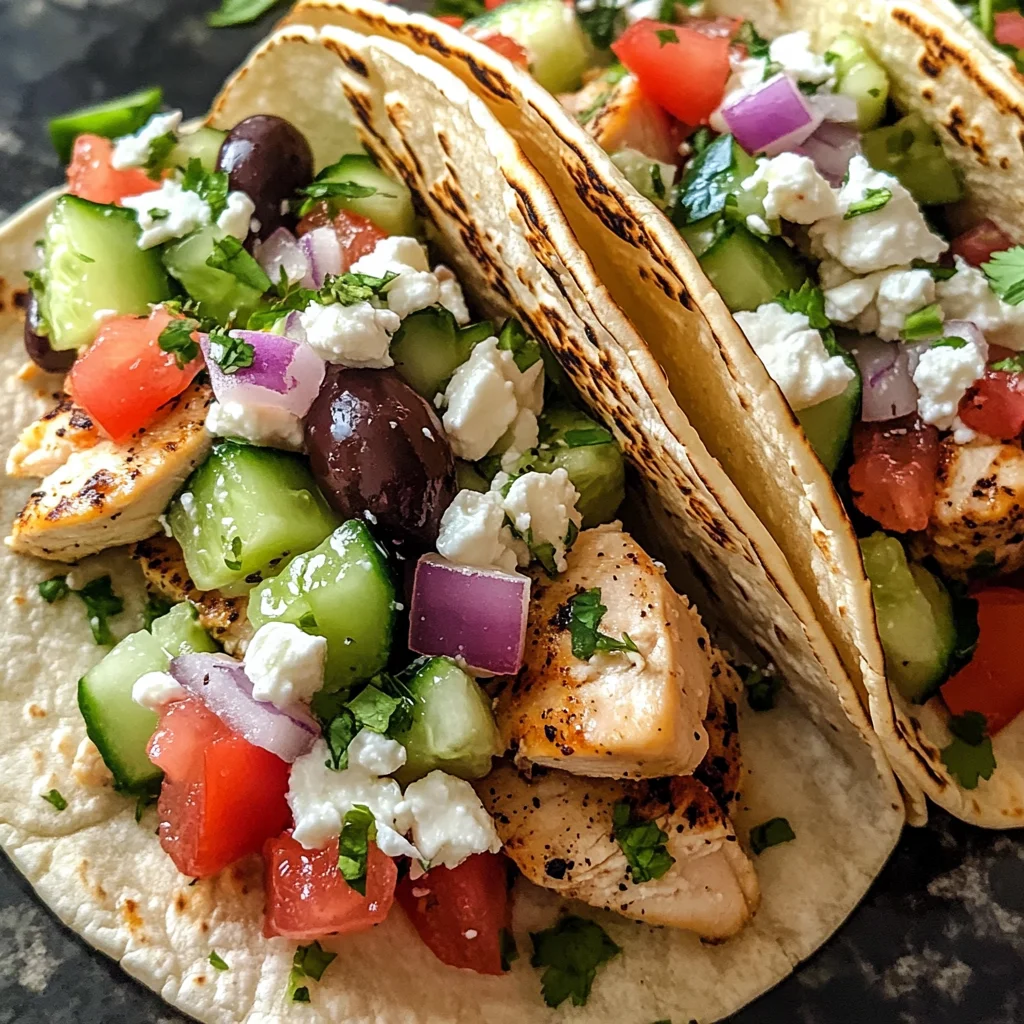 Savor Flavor with Mediterranean Chicken Tacos Tonight