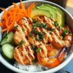 Shrimp Rice Bowls with Spicy Mayo
