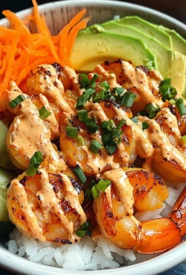 Shrimp Rice Bowls with Spicy Mayo
