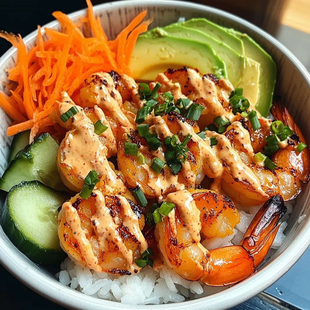 Shrimp Rice Bowls with Spicy Mayo