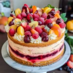 Summer Fruit Sangria Cake Recipe (video)