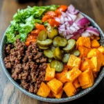 Sweet Potato Burger Bowl