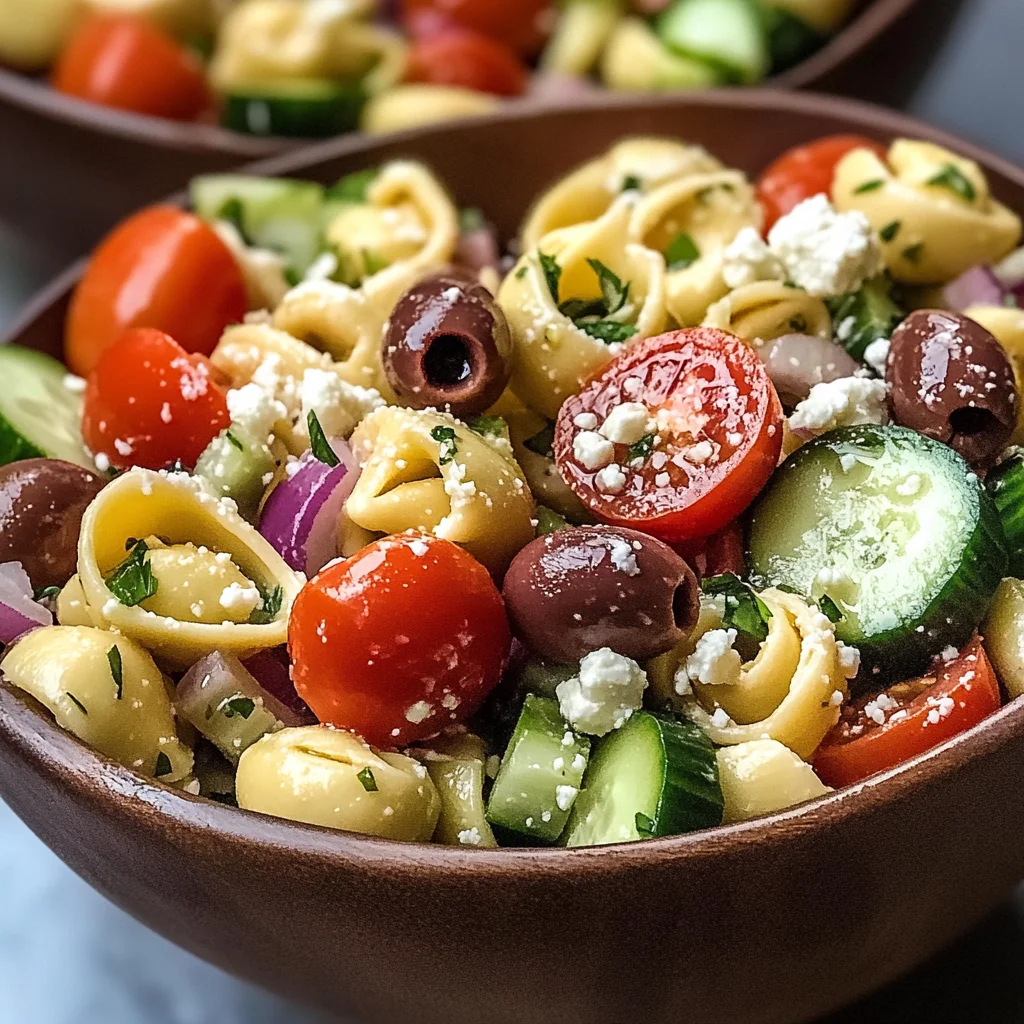 Zesty Greek Tortellini Salad