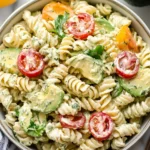 creamy avocado ranch pasta salad