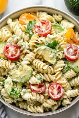 creamy avocado ranch pasta salad