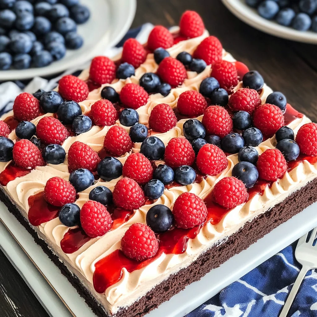American Flag Cake