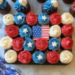 American Flag Cupcake Cake