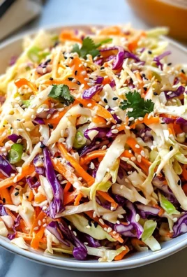 Asian Coleslaw with Sesame-Ginger Dressing