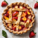 Brown Butter Strawberry Peach Pie
