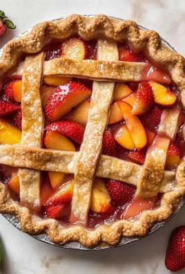 Brown Butter Strawberry Peach Pie