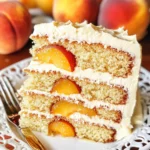Brown Sugar Layer Cake with Peach Filling