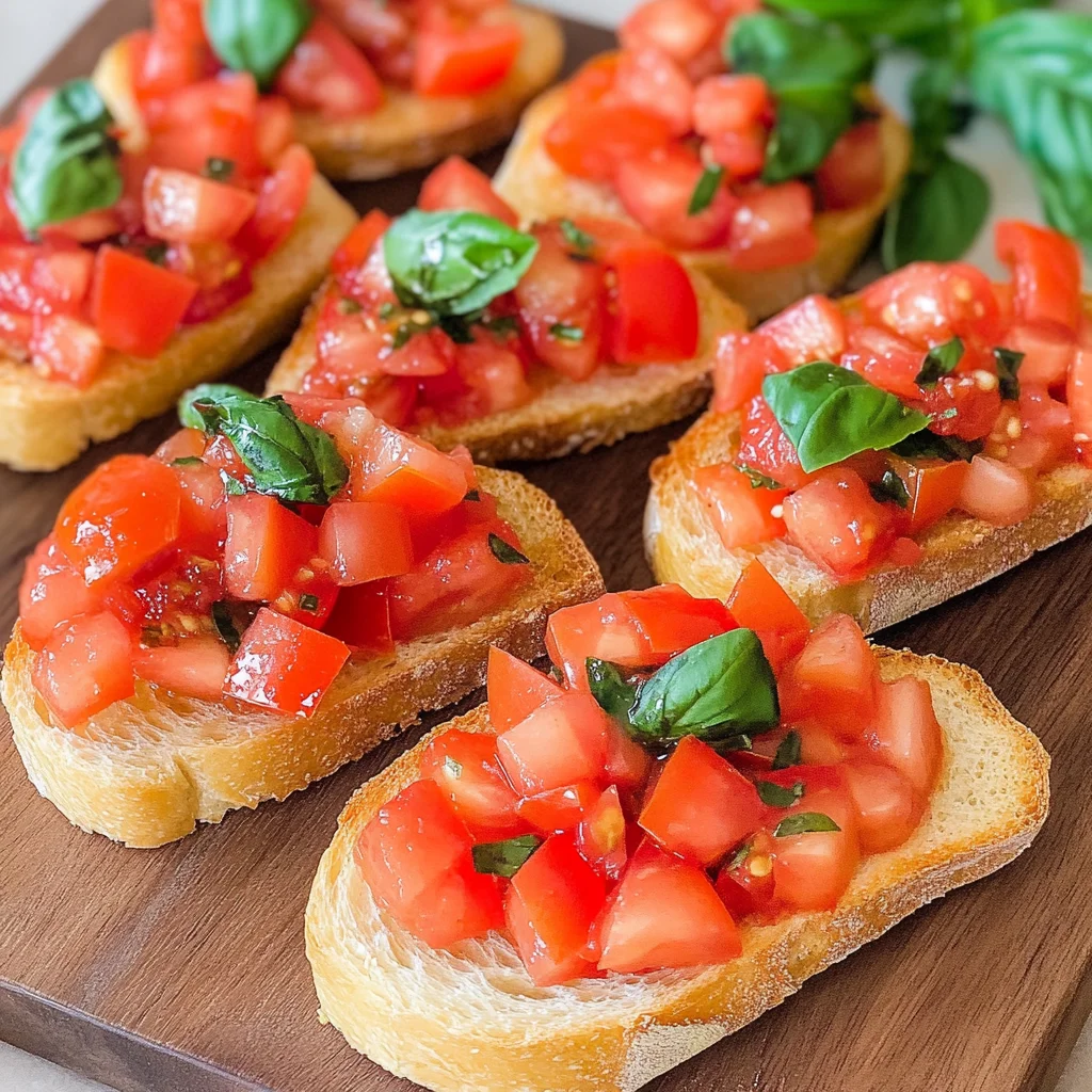 Bruschetta mit Tomaten - klassisch italienisch