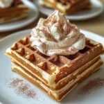 Cinnamon Waffles with Cinnamon Whipped Cream