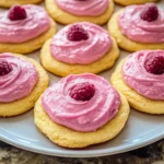 Easy Lemon Cookies Raspberry Frosting