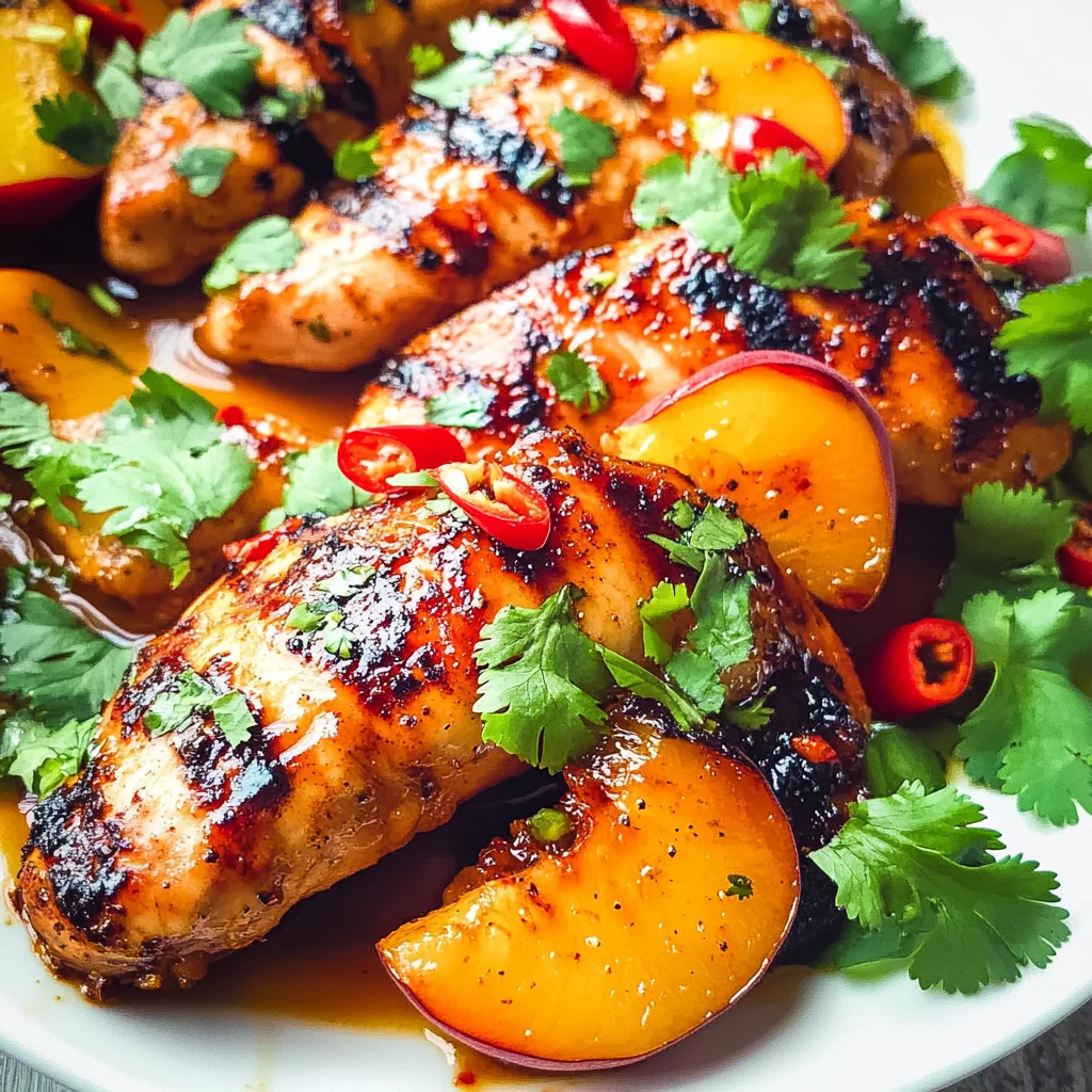 Grilled Chili Peach Chicken