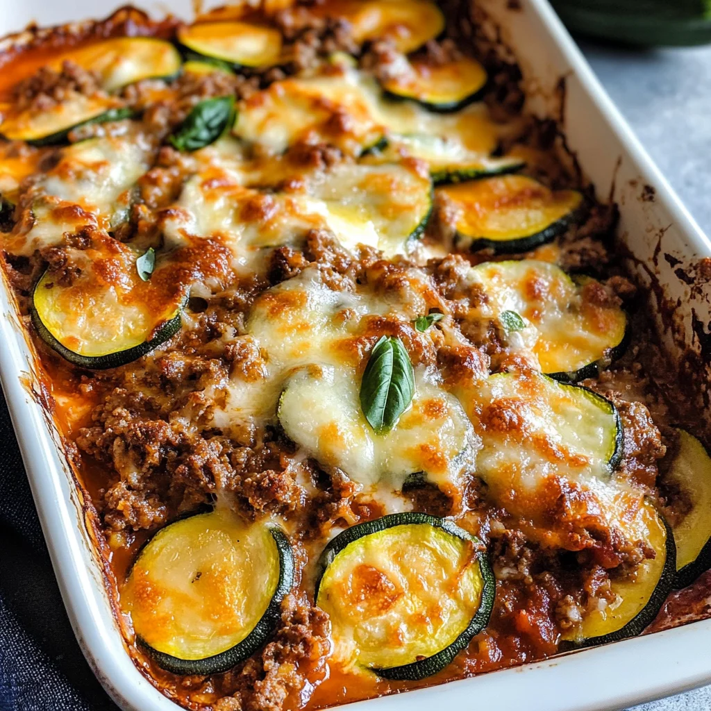 Ground Beef Zucchini Casserole