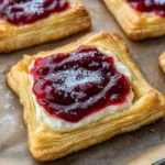 Leftover cranberry sauce cheese danish