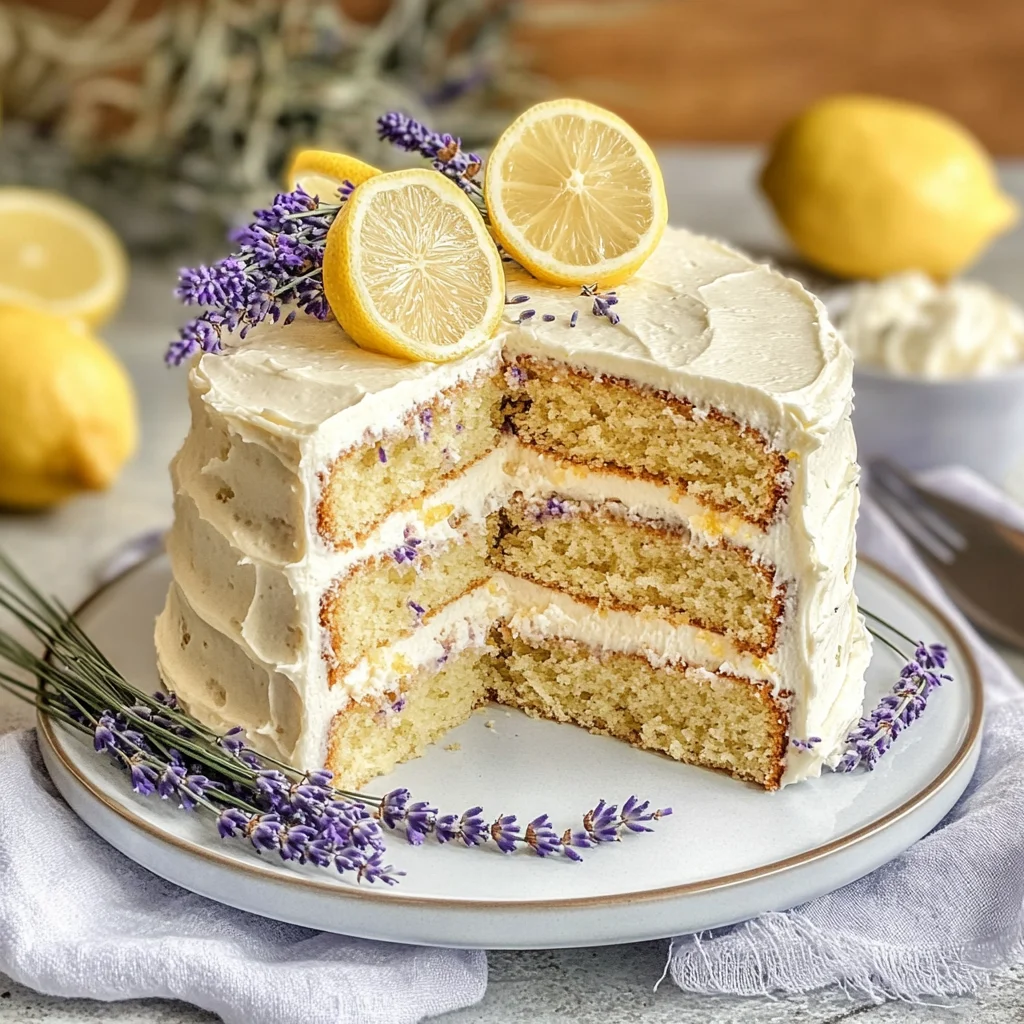 Lemon Lavender Cake Recipe || Light and Fragran