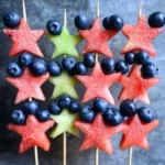 Patriotic Fruit Kabobs