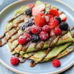 Quick & Easy Matcha Crepes