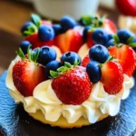 Red, White, and Blue Cheesecake Strawberries