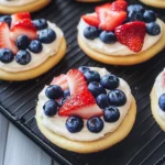 Red White and Blue Mini Fruit Pizzas