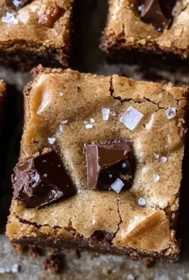 Salted Toffee Espresso Blondies