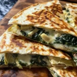 Savory Spinach Artichoke Quesadillas