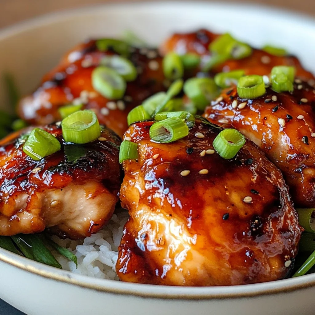 Sticky Honey Gochujang Chicken